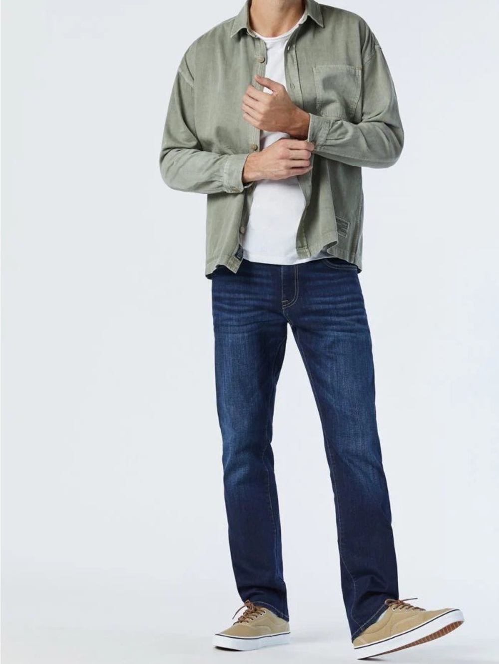 Mavi Men's Dark Blue Straight Leg Jeans